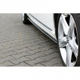 Maxton SIDE SKIRTS DIFFUSERS Vw Passat B7 R-Line Gloss Black, Passat B7