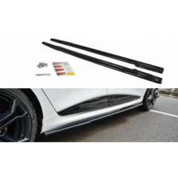 tuning SIDE SKIRTS DIFFUSERS RENAULT CLIO MK4 RS Gloss Black