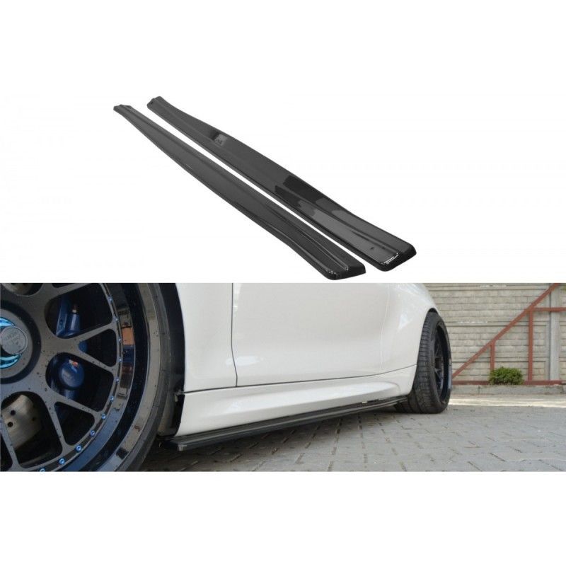 Maxton SIDE SKIRTS DIFFUSERS BMW M2 F87 COUPÉ Gloss Black, Serie 2 F22 / F23 / M2 F87