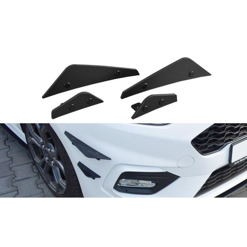 Maxton Front Bumper Wings (Canards) Ford Fiesta Mk8 ST/ ST-Line , Fiesta Mk8