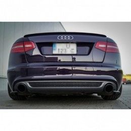 Maxton Spoiler Cap Audi A6 S-Line C6 FL Sedan Gloss Black, A6/RS6 4F C6