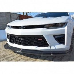 Maxton HYBRID FRONT SPLITTER CHEVROLET CAMARO 6TH-GEN. PHASE-I 2SS COUPE ABS+Gloss Black, Chevrolet