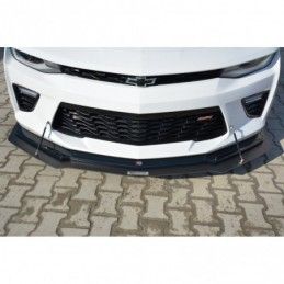 Maxton HYBRID FRONT SPLITTER CHEVROLET CAMARO 6TH-GEN. PHASE-I 2SS COUPE ABS+Gloss Black, Chevrolet