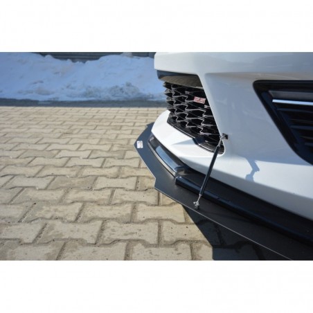 Maxton HYBRID FRONT SPLITTER CHEVROLET CAMARO 6TH-GEN. PHASE-I 2SS COUPE ABS+Gloss Black, Chevrolet