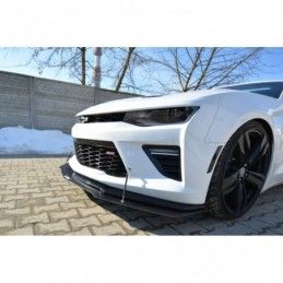 Maxton HYBRID FRONT SPLITTER CHEVROLET CAMARO 6TH-GEN. PHASE-I 2SS COUPE ABS+Gloss Black, Chevrolet