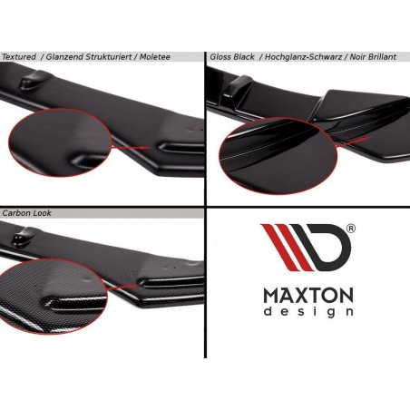 Maxton HYBRID FRONT SPLITTER AUDI S3 8L ABS+Gloss Black, A3/S3 8L
