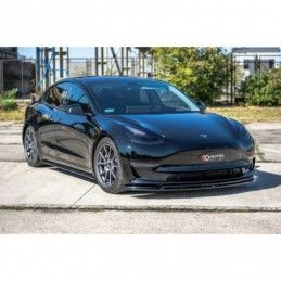 Maxton Front Splitter V.2 Tesla Model 3 Gloss Black, Tesla