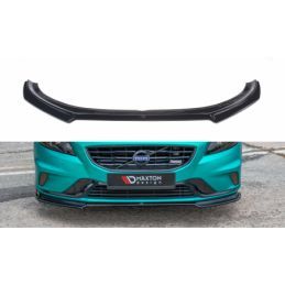 Maxton FRONT SPLITTER Volvo V40 R-design Gloss Black, V40