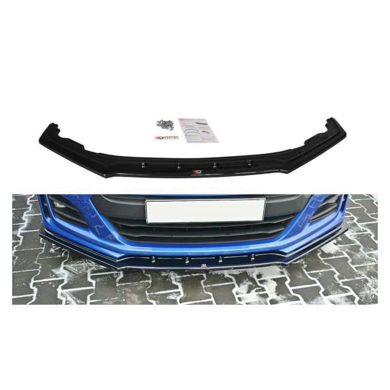 Maxton FRONT SPLITTER V.1 SUBARU BRZ FACELIFT Gloss Black, MAXTON DESIGN