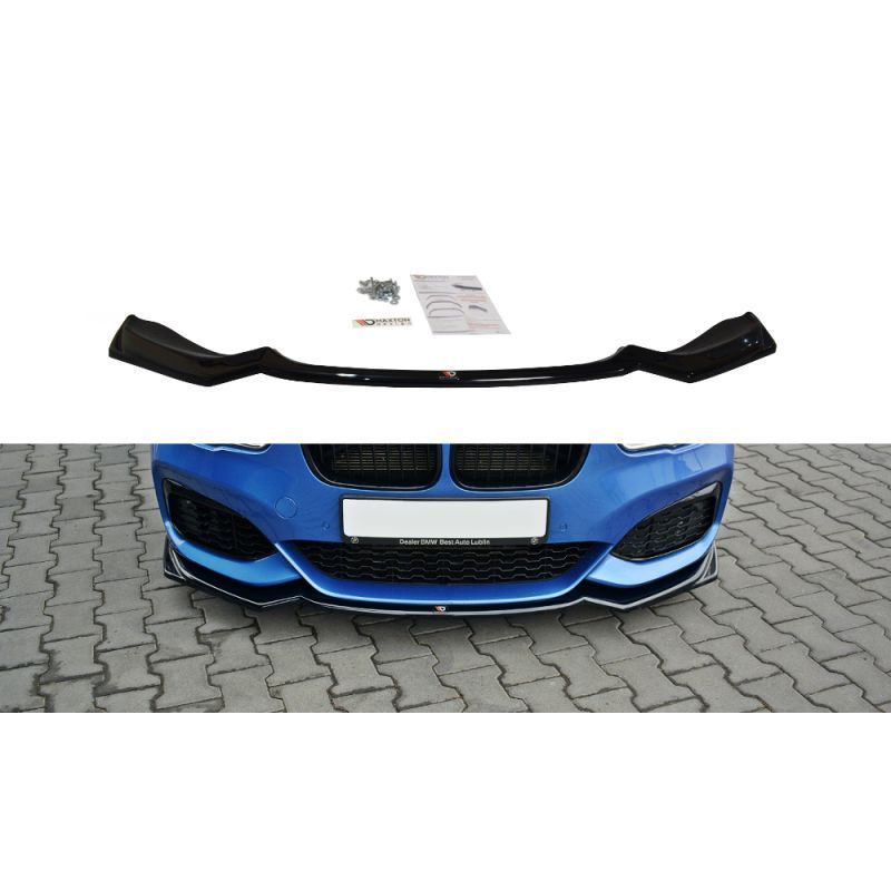 Maxton FRONT SPLITTER V.2 BMW 1 F20/F21 M-Power Gloss Black, Serie 1 F20/ F21