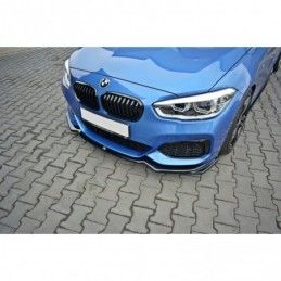 Maxton FRONT SPLITTER V.2 BMW 1 F20/F21 M-Power Gloss Black, Serie 1 F20/ F21