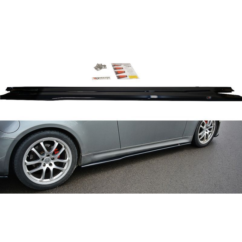 Maxton SIDE SKIRTS DIFFUSERS INFINITI G35 COUPE Gloss Black, INFINITI