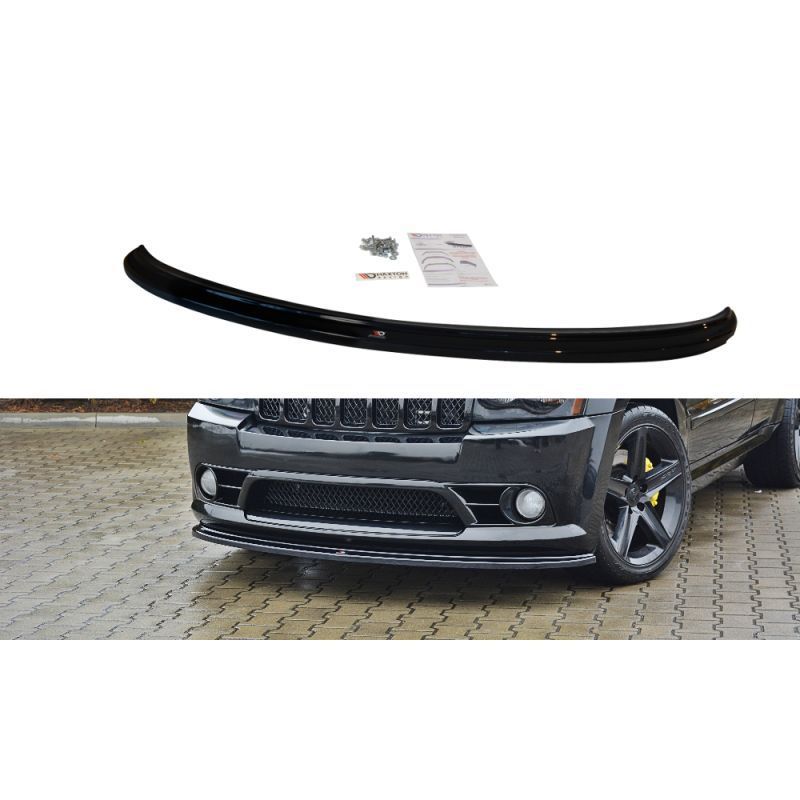 Maxton FRONT SPLITTER V.1 JEEP GRAND CHEROKEE WK STR8 Gloss Black, Jeep