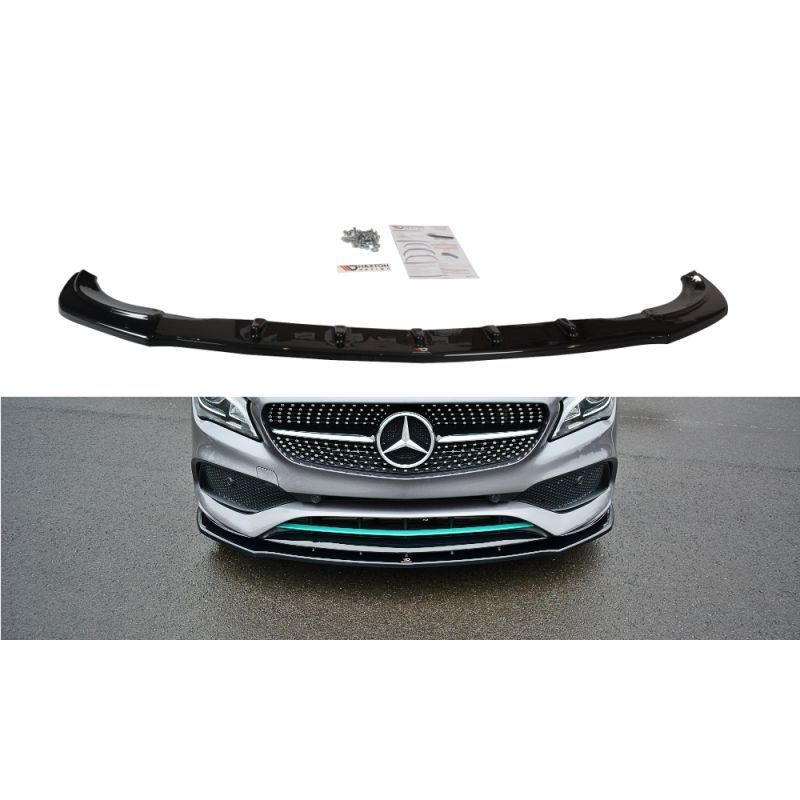 Maxton FRONT SPLITTER V.1 MERCEDES-BENZ CLA C117 AMG-LINE FACELIFT Gloss, CLA C117