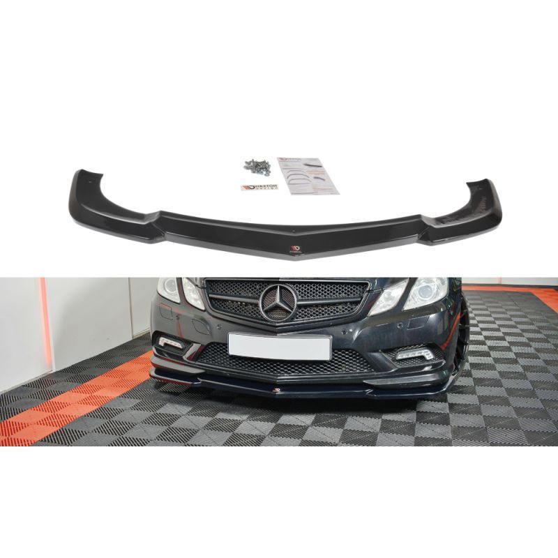 Maxton Front Splitter Mercedes-Benz E-Class W207 Coupe AMG-Line Gloss Black, W207