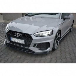 Maxton Front Splitter V.1 Audi RS5 F5 Coupe / Sportback Gloss Black, A5 F5