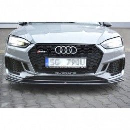 Maxton Front Splitter V.2 Audi RS5 F5 Coupe / Sportback Gloss Black, A5 F5