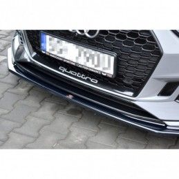 Maxton Front Splitter V.2 Audi RS5 F5 Coupe / Sportback Gloss Black, A5 F5