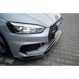 Maxton Front Splitter V.2 Audi RS5 F5 Coupe / Sportback Gloss Black, A5 F5