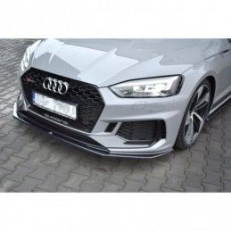 Maxton Front Splitter V.2 Audi RS5 F5 Coupe / Sportback Gloss Black, A5 F5