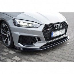 Maxton Front Splitter V.2 Audi RS5 F5 Coupe / Sportback Gloss Black, A5 F5