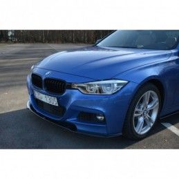 Maxton FRONT SPLITTER BMW 3-SERIES F30 FL SEDAN M-SPORT Gloss Black, Serie 3 F30/ F31