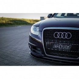 Maxton Front Splitter Audi A6 S-Line C6 FL Gloss Black, A6/RS6 4F C6