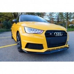 Maxton Front Splitter Audi S1 8X Gloss Black, A1 / S1 8X