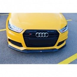 Maxton Front Splitter Audi S1 8X Gloss Black, A1 / S1 8X