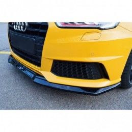 Maxton Front Splitter Audi S1 8X Gloss Black, A1 / S1 8X