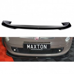 Maxton FRONT SPLITTER V.2 FIAT 500 HATCHBACK PREFACE Gloss Black, 500