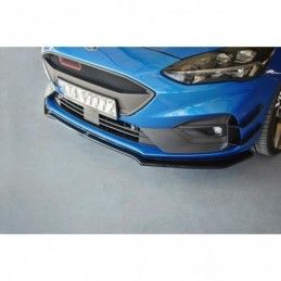 Maxton Front Splitter V.1 Ford Focus ST / ST-Line Mk4 Gloss Black, Focus Mk4 / ST-Line