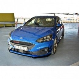 Maxton Front Splitter V.1 Ford Focus ST / ST-Line Mk4 Gloss Black, Focus Mk4 / ST-Line