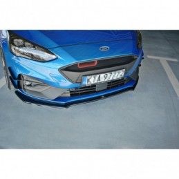 Maxton Front Splitter V.1 Ford Focus ST / ST-Line Mk4 Gloss Black, Focus Mk4 / ST-Line