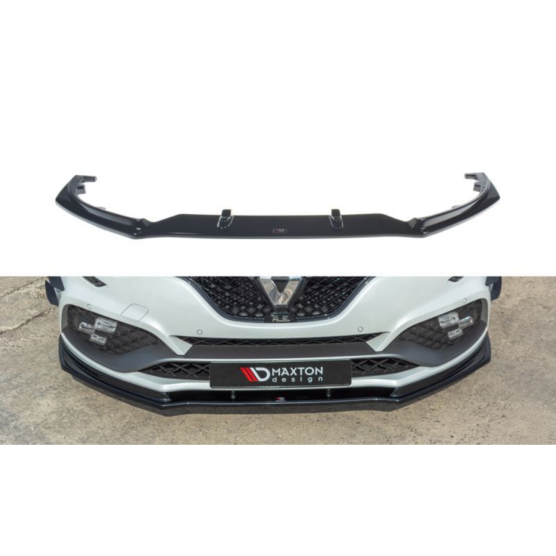 Maxton FRONT SPLITTER V.1 Renault Megane IV RS Gloss Black, Megane IV