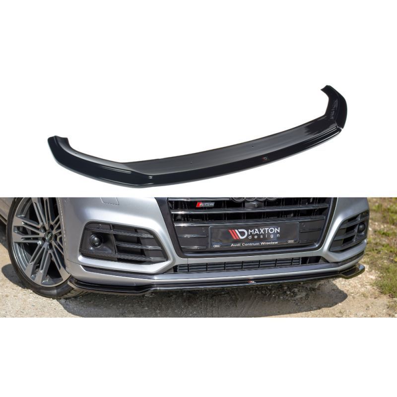 Maxton FRONT SPLITTER Audi SQ5/Q5 S-line MkII Gloss Black, Q5 / SQ5