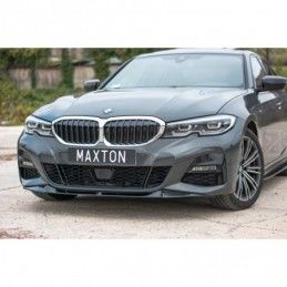 Maxton FRONT SPLITTER V.1 for BMW 3 G20 M-pack Gloss Black, Serie 3 G20