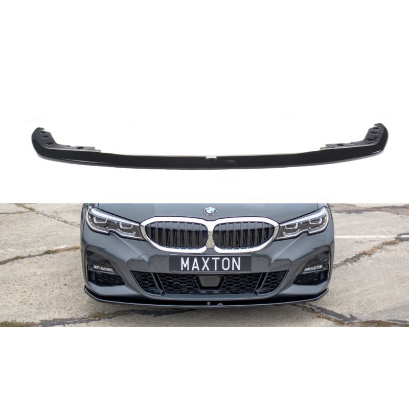 Maxton FRONT SPLITTER V.3 for BMW 3 G20 M-pack Gloss Black, Serie 3 G20