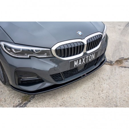 Maxton FRONT SPLITTER V.3 for BMW 3 G20 M-pack Gloss Black, Serie 3 G20