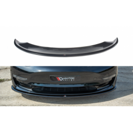 Maxton Front Splitter Tesla Model 3 Gloss Black, TE-MODEL3-1-FD1G, MAXTON DESIGN Neotuning.com