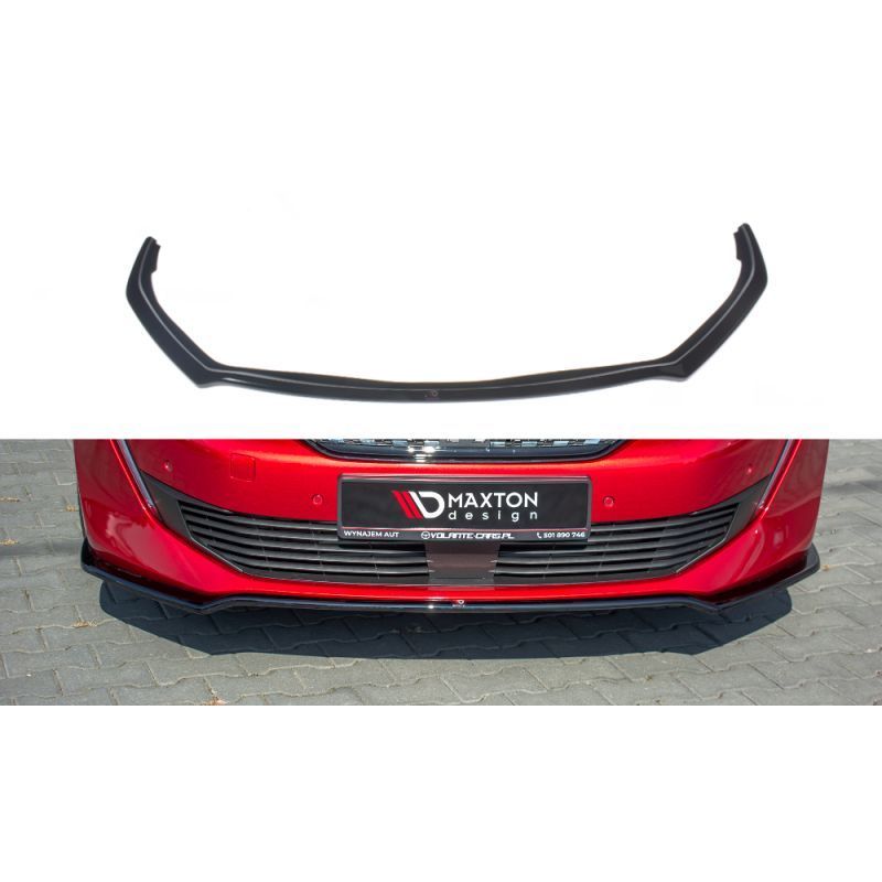 Maxton Front Splitter V.1 Peugeot 508 Mk2 Gloss Black, 508 SW