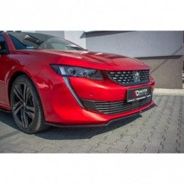 Maxton Front Splitter V.1 Peugeot 508 Mk2 Gloss Black, 508 SW