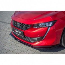 Maxton Front Splitter V.2 Peugeot 508 Mk2 Gloss Black, 508 SW