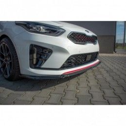 Maxton Front Splitter V.1 Kia ProCeed GT Mk 3 Gloss Black, Kia