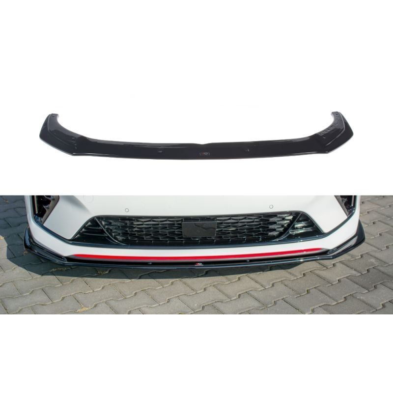 Maxton Front Splitter V.3 Kia ProCeed GT Mk 3 Gloss Black, Kia