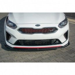 Maxton Front Splitter V.3 Kia ProCeed GT Mk 3 Gloss Black, Kia