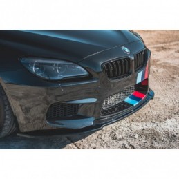 Maxton Front Splitter V.2 BMW M6 F06 Gran Coupe Gloss Black, Serie 6 F06/ F12/ F13