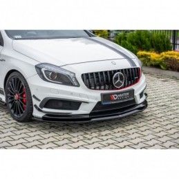 Maxton FRONT SPLITTER Mercedes A45 AMG W176 Gloss Black, CLASSE A