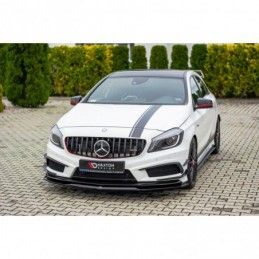 Maxton FRONT SPLITTER Mercedes A45 AMG W176 Gloss Black, CLASSE A