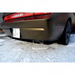 Maxton CENTRAL REAR SPLITTER DODGE CHALLENGER MK3. PHASE-I SRT8 COUPE (without vertical bars) Gloss Black, Dodge